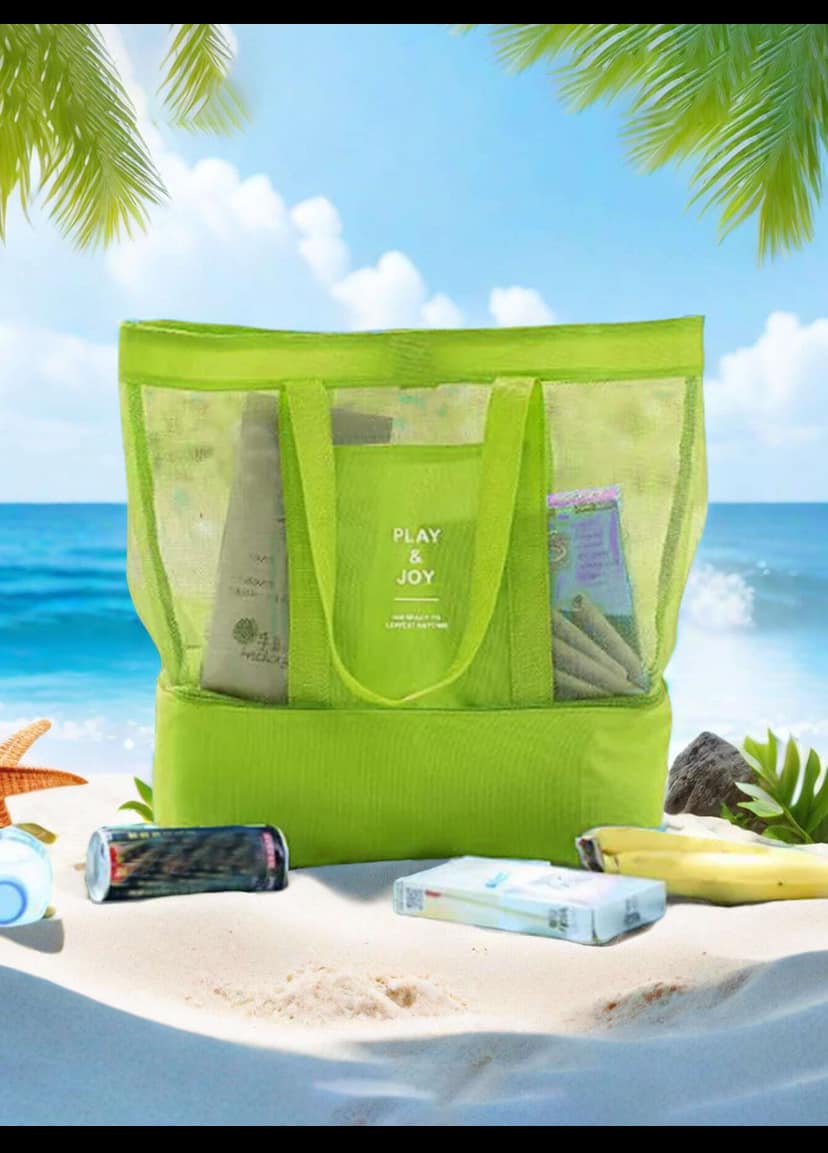 Sac de Plage 2-en-1  Avec Compartiment Isotherme Intégré