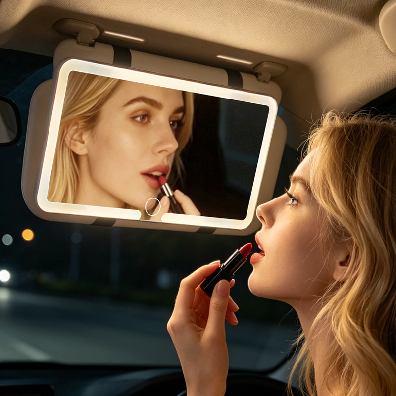 Miroir de maquillage pour voiture