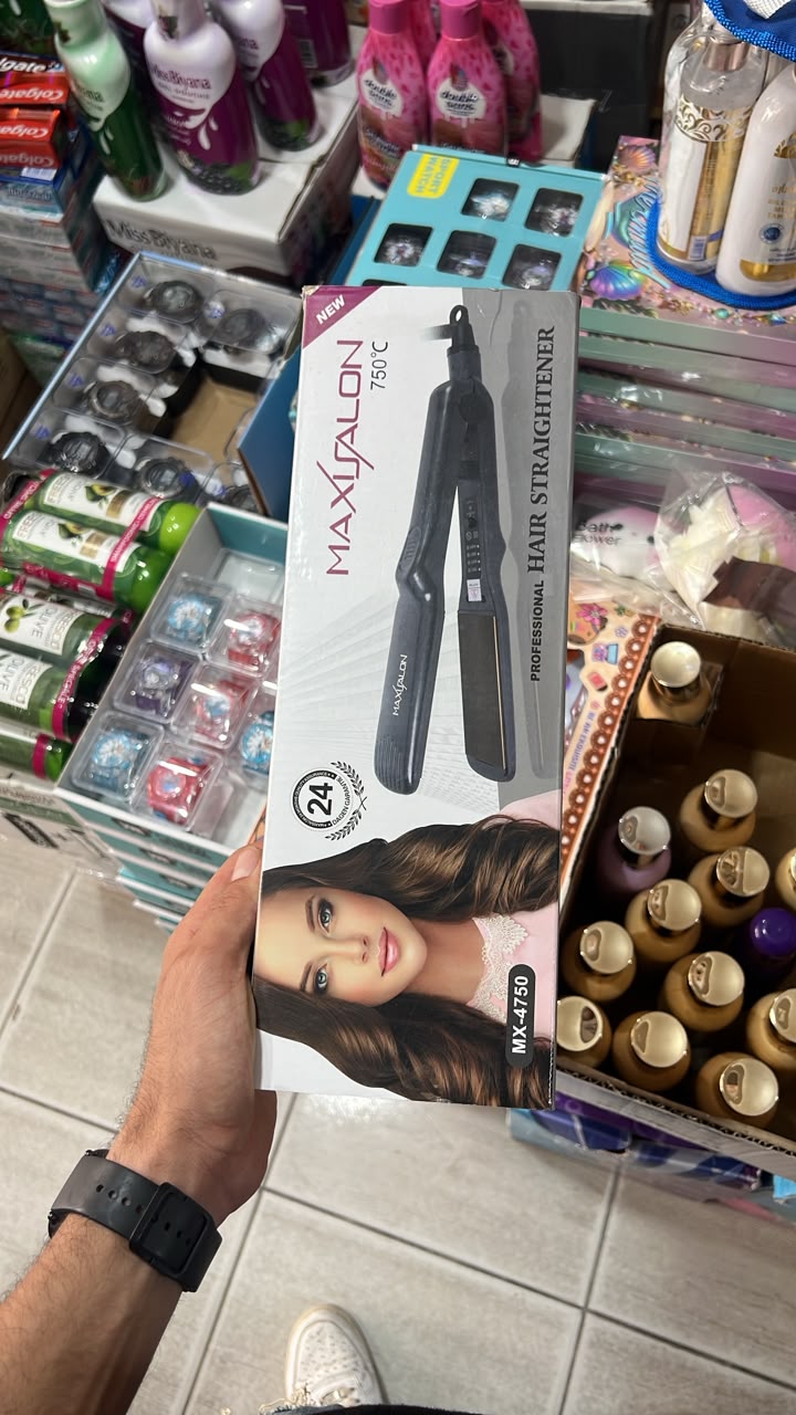 Lisseur Cheveux Professionnel MAXISALON MX-4750 Plaques Titane 1 Lisseur Cheveux Professionnel MAXISALON MX-4750 Plaques Titane