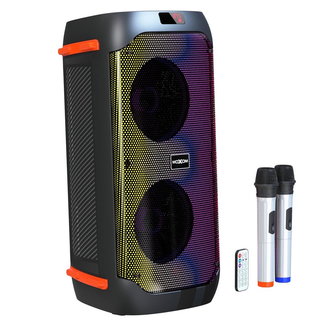 Enceinte de fête portable 40W avec système Karaoké MOXOM MX-SK51