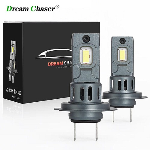 Kit 2 Ampoules LED H7 Mini CSP Dream Chaser – 120W – 20 000 LM – Sans Fil – Haute Luminosité