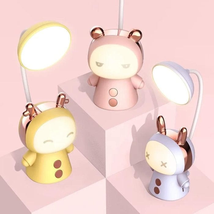 Lampe de Bureau Rechargeable LED Cartoon – Flexible & Portable