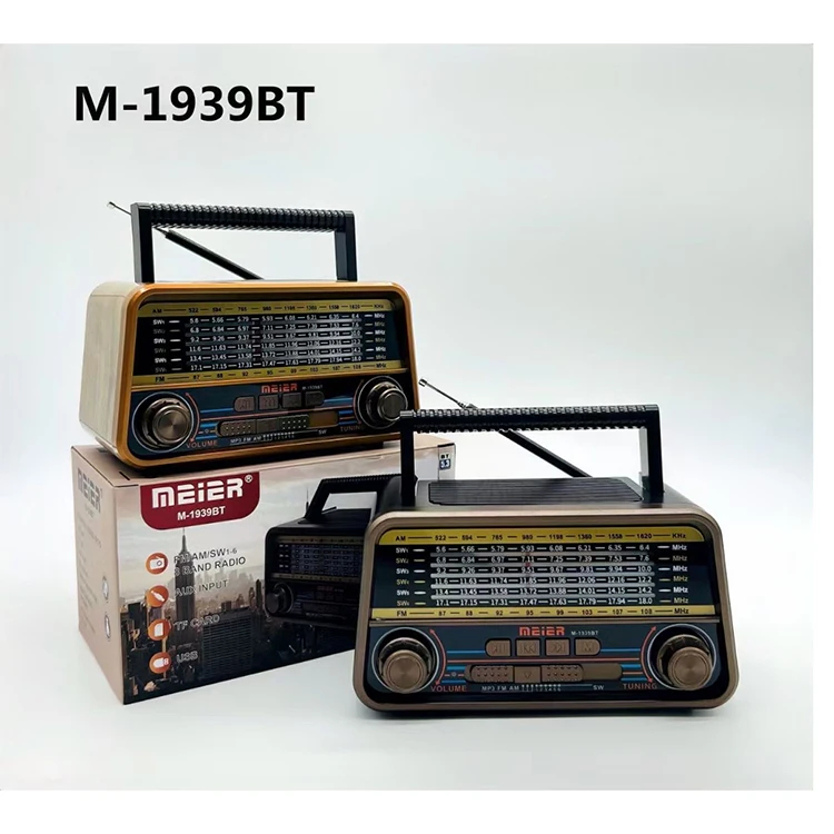 Radio portable au design rétro