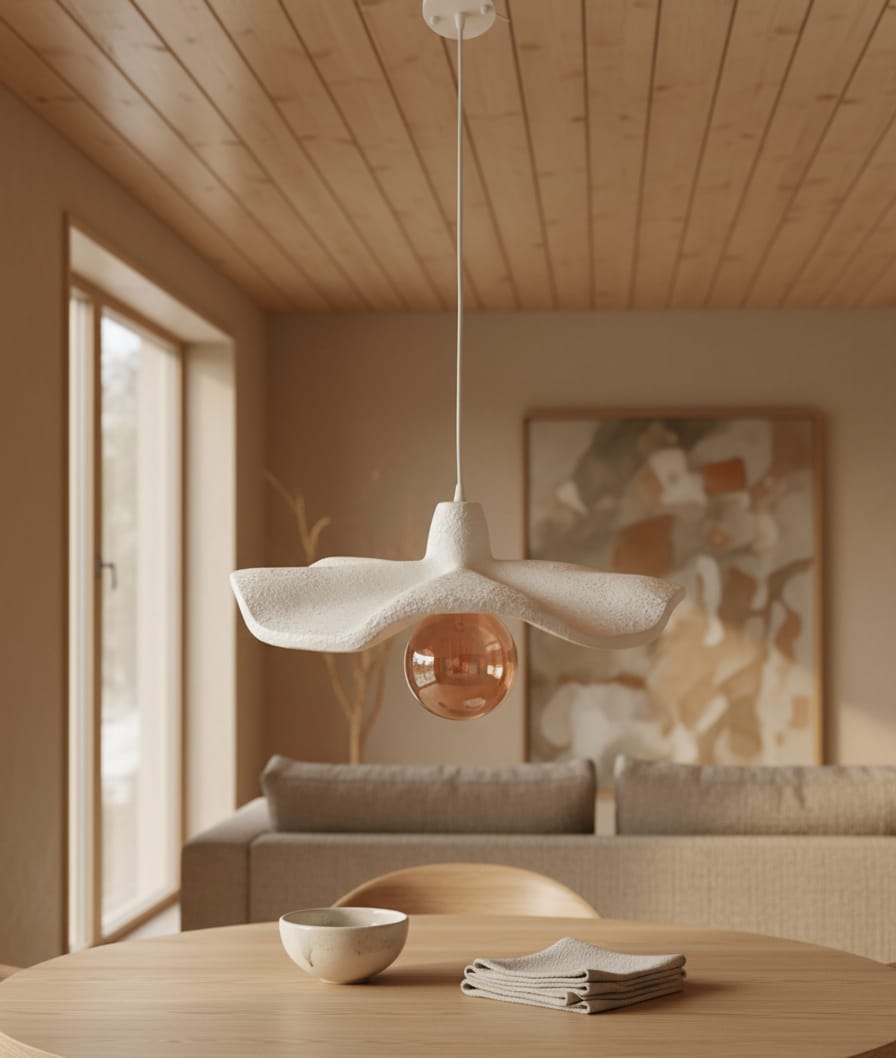 Suspension Petal– Élégance Wabi-Sabi et charme naturel