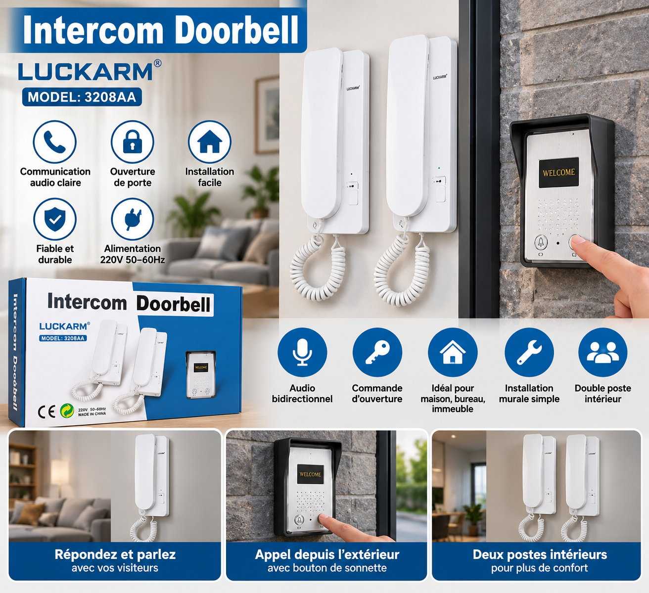 Interphone filaire