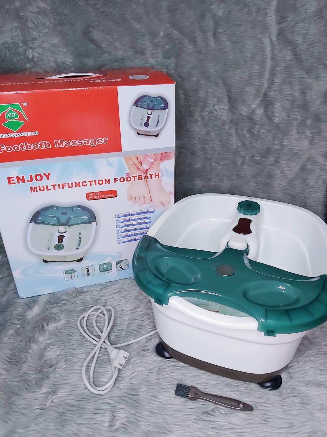 Bain de Pieds Bouillonnant avec Massage & Chauffage Intégré