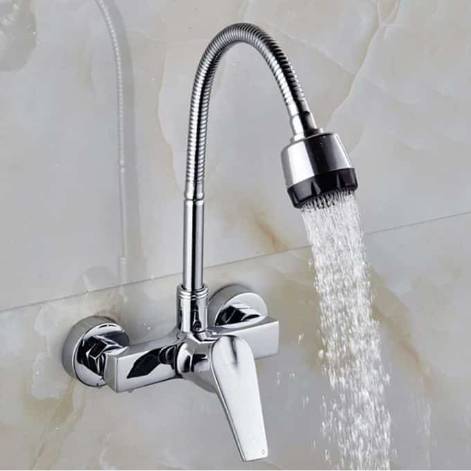 Douchette Flexible 360° Pour Robinet De Cuisine - Gris