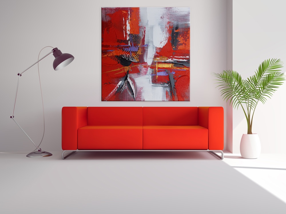 Tableau abstrait imprimé sur toile