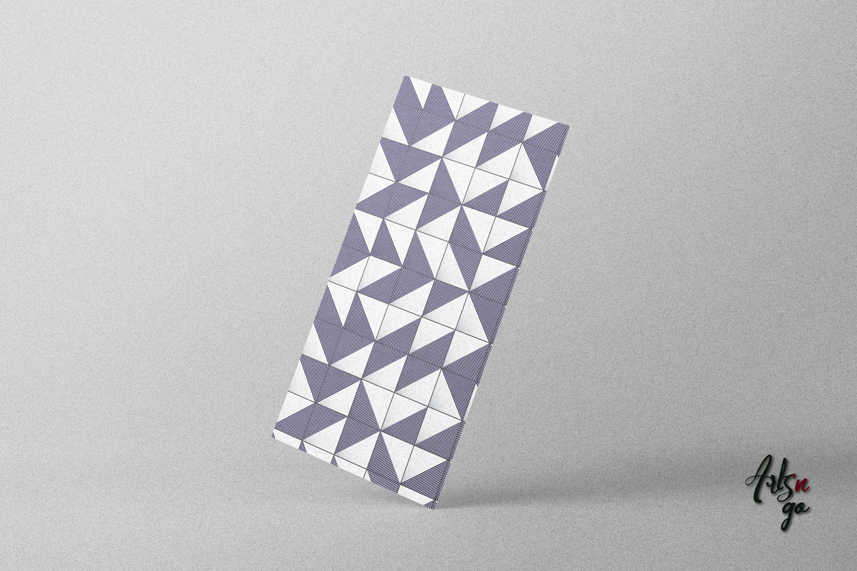 Carreaux de ciment autocollant triangle