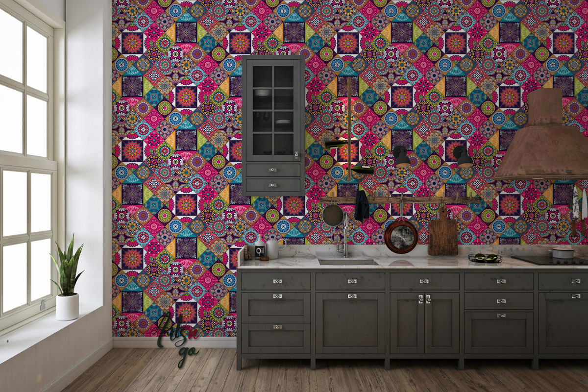 Carreaux de ciment autocollant marocain