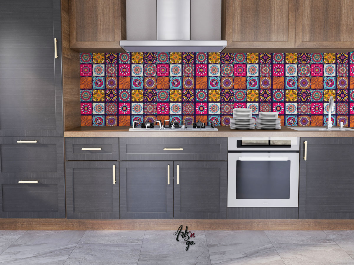 Carreaux de ciment autocollant marocain