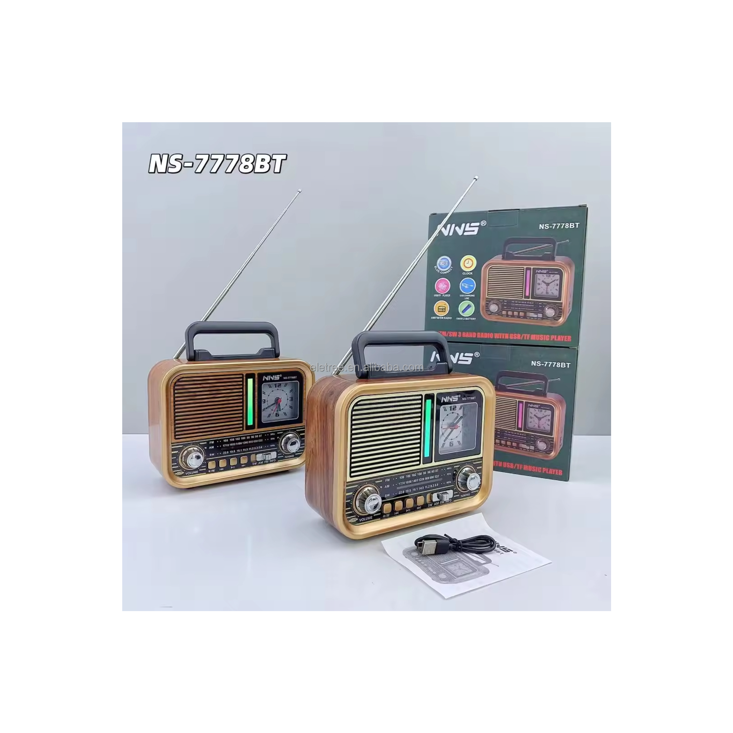 Haut-Parleur Radio Portable Bluetooth
