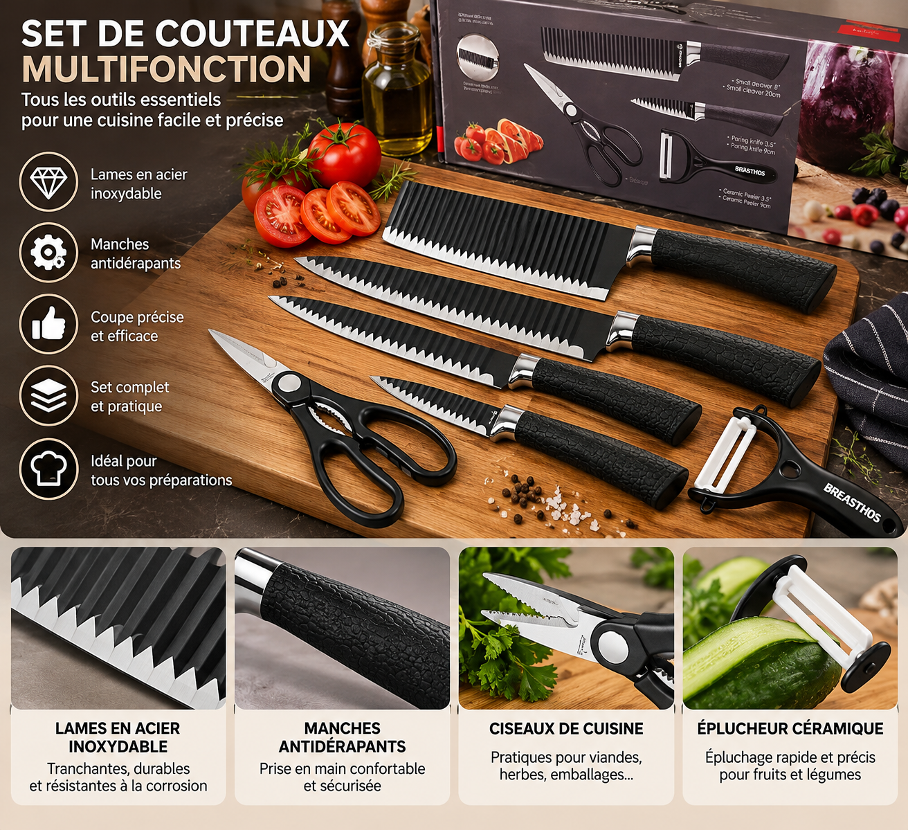 set de couteaux