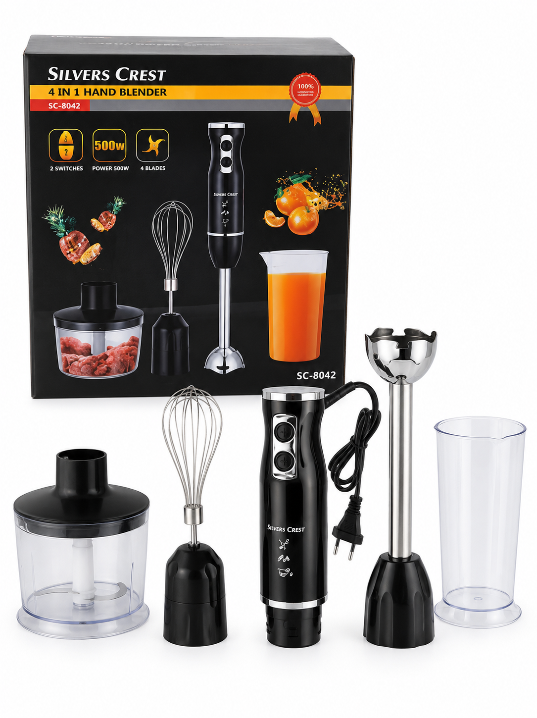 Blender plongeant 4 en 1