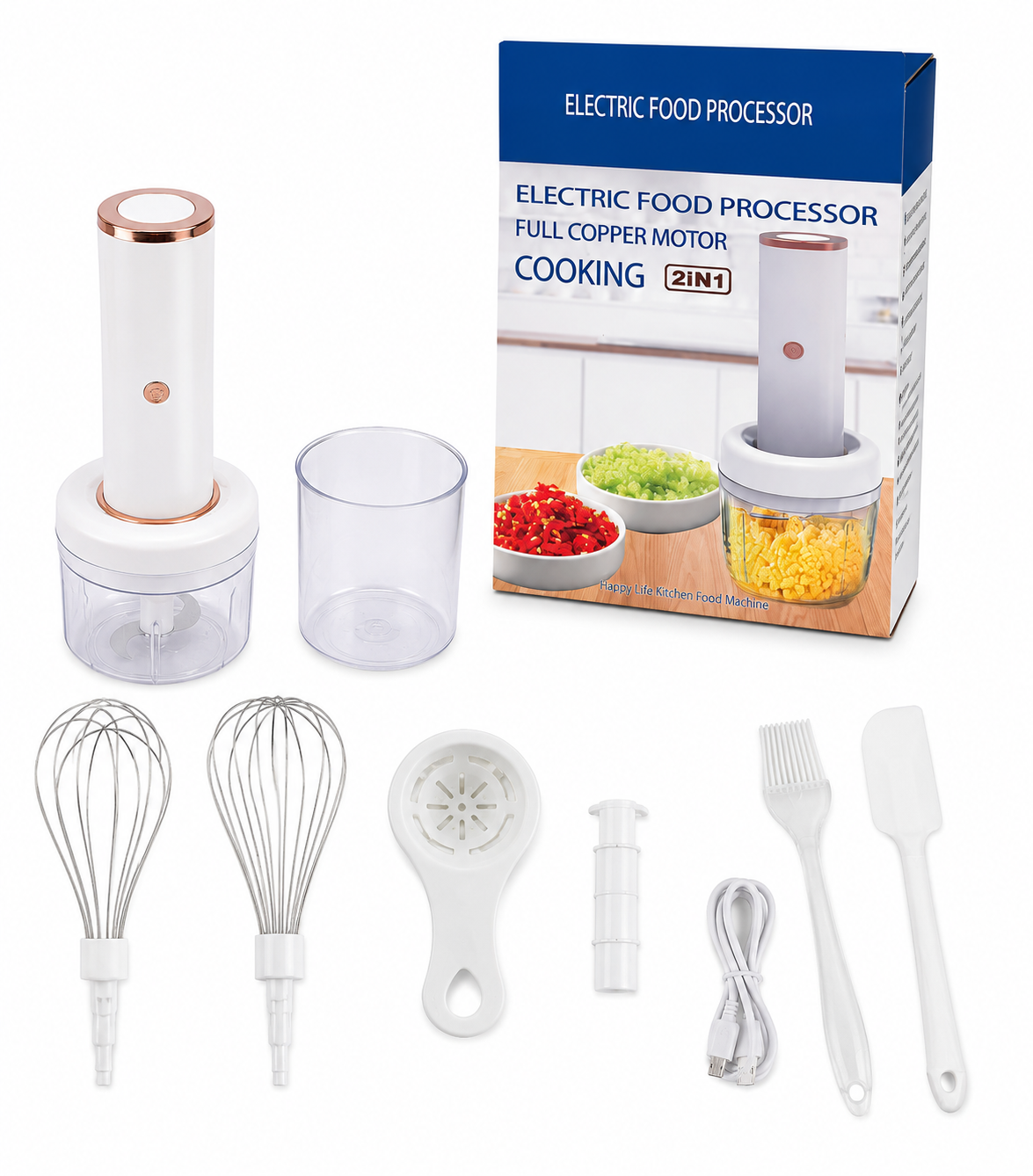 Electric Food Processor 2 en 1