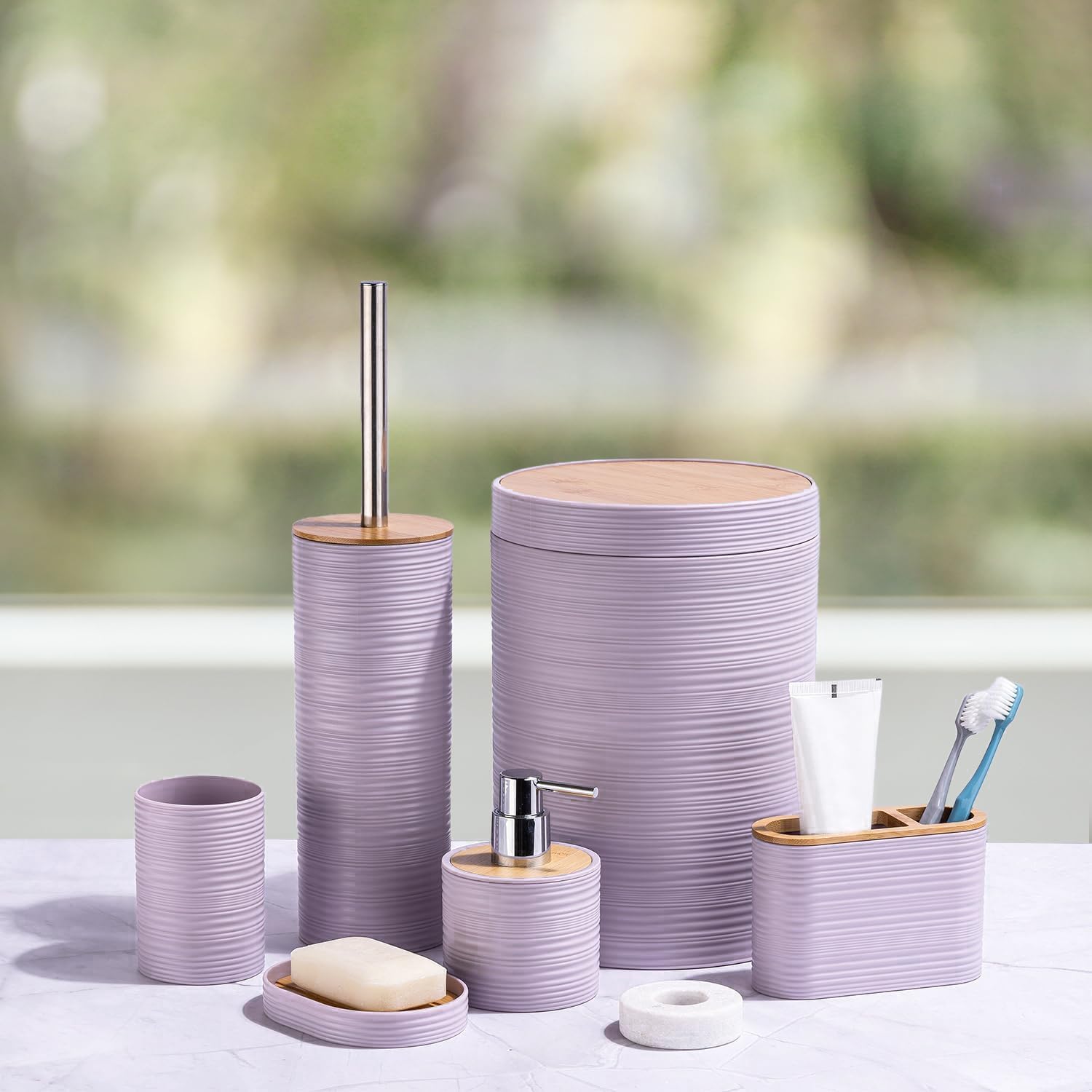 ensemble d'accessoires de salle de bain 6 pièces