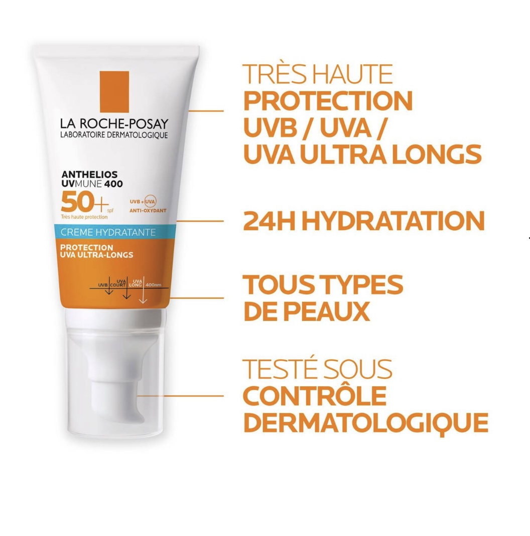 Ecran La roche posay +SPF 50 Anthelios  UV Mune  400