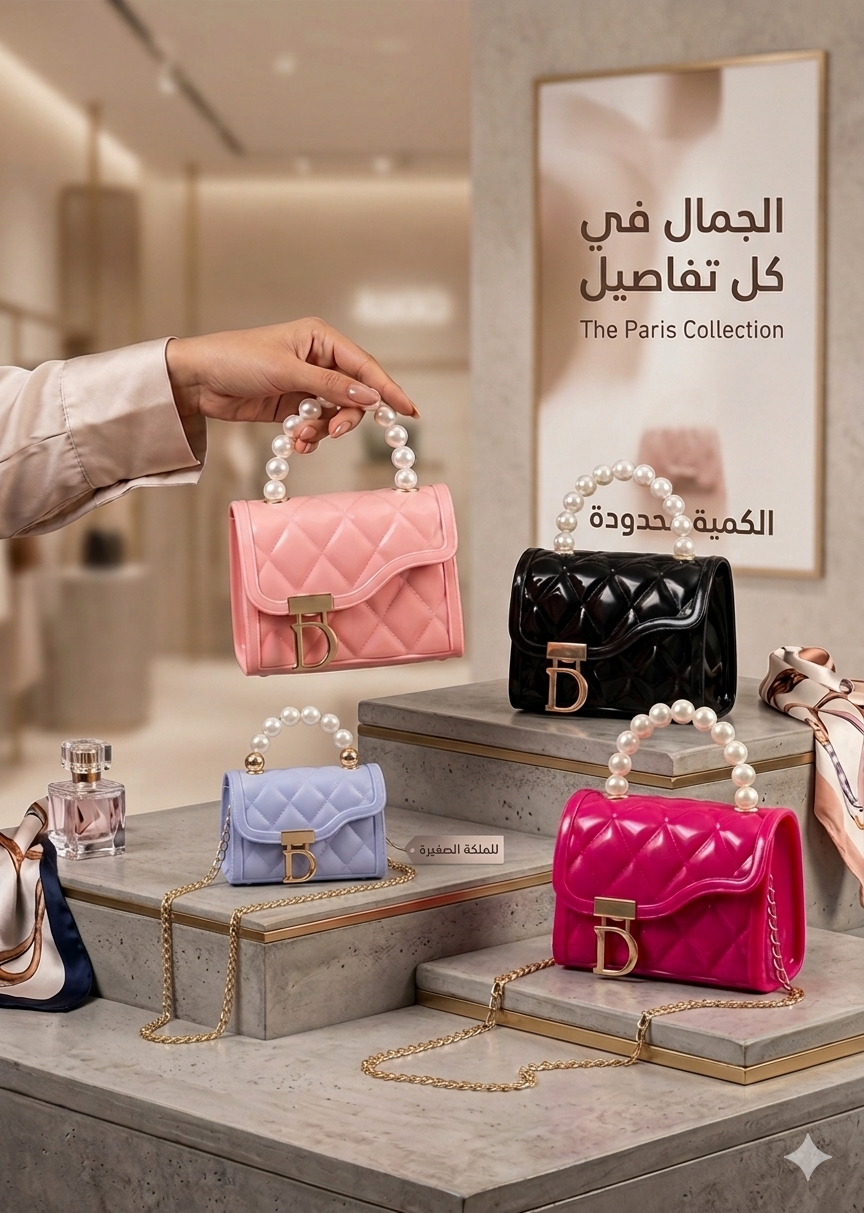 Sac femme matelassé à perles, esprit parisien