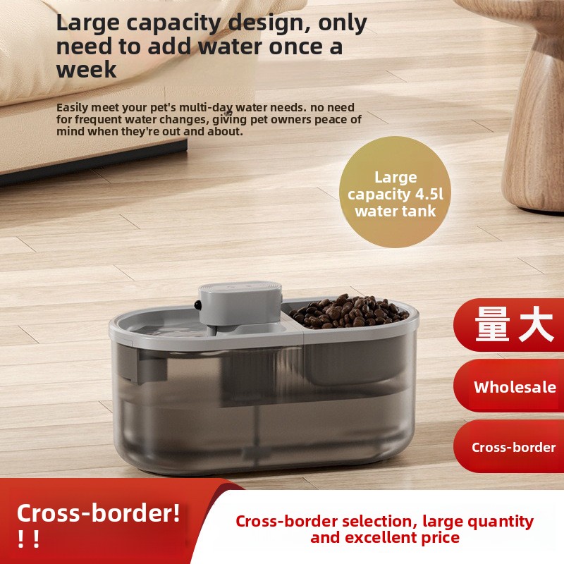 Distributeur d'eau intelligent 2-en-1 pour chiens et chats