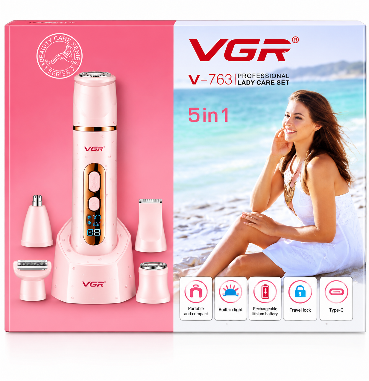 VGR V-763 Professional Lady Care Set 5 en 1