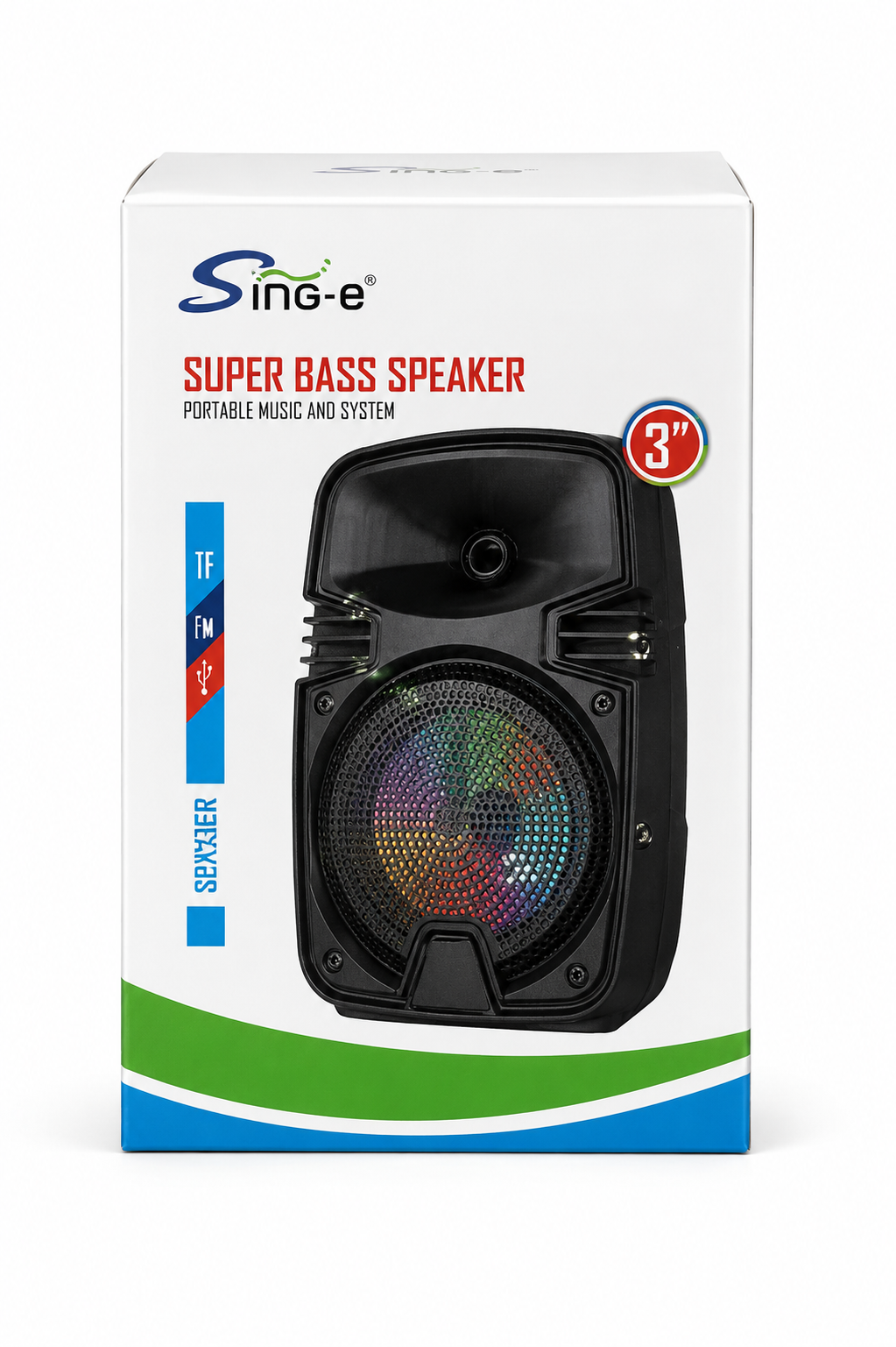 Enceinte Bluetooth Sing-e Super Bass Speaker 3
