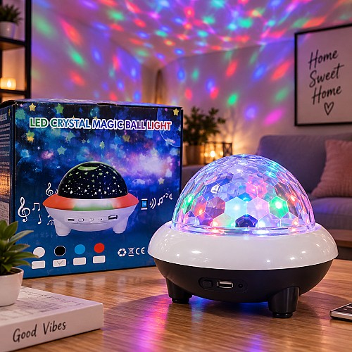 Lampe boule disco LED