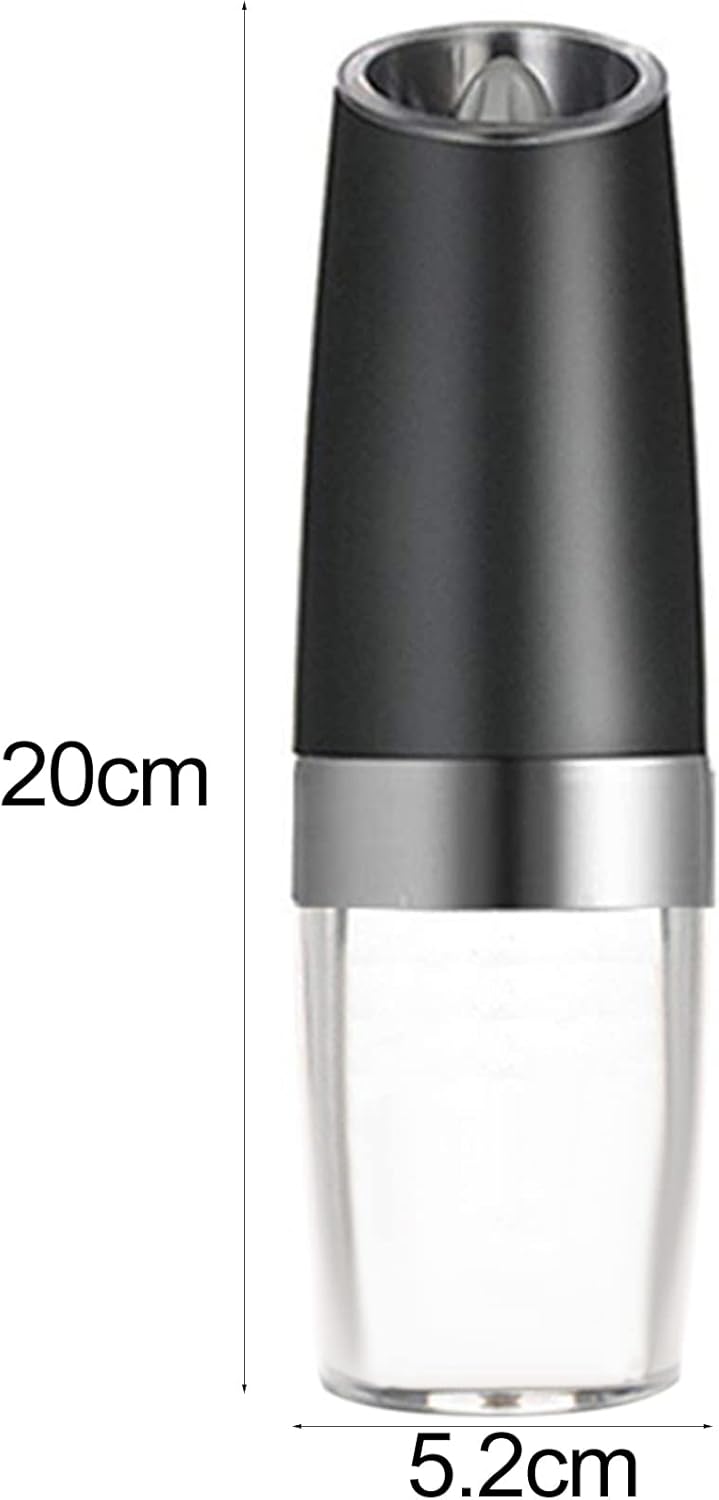 Moulin à piles en acier inoxydable avec lumière LED