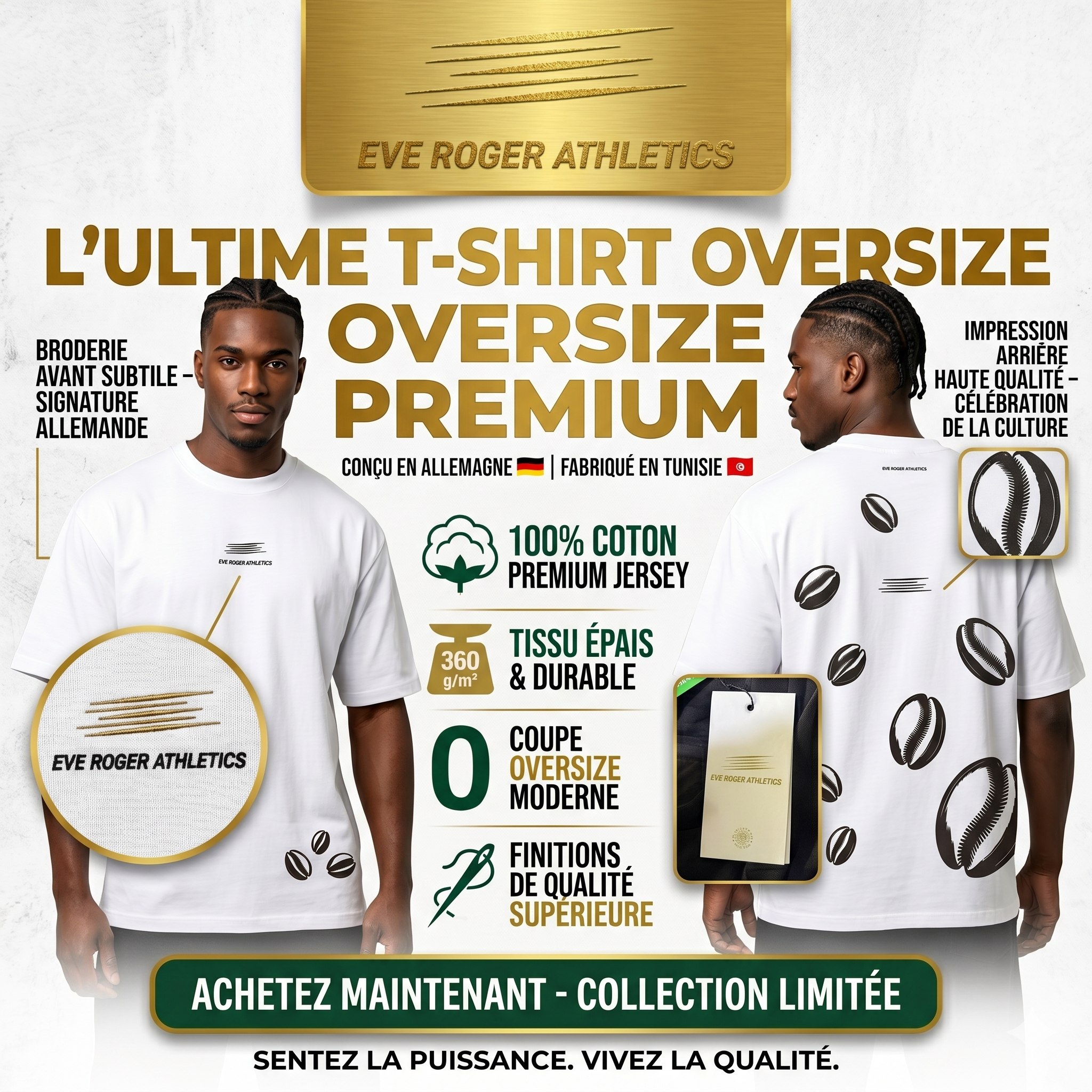 T-shirt Oversize Premium – Marque Allemand