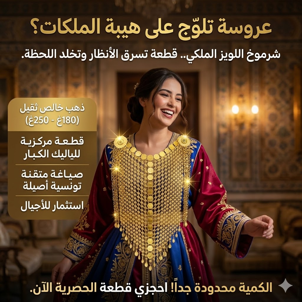 صدرية للباس العربي التونسي التقليدي (شرموخ)