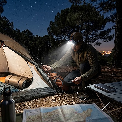 lampe frontale LED USB rechargeable (modèle L-T21)
