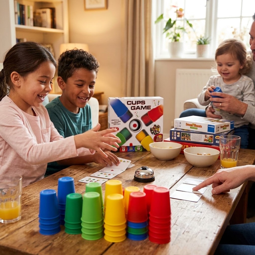Jeu De Gobelets De Vitesse Pour Enfants Avec 30 Gobelets