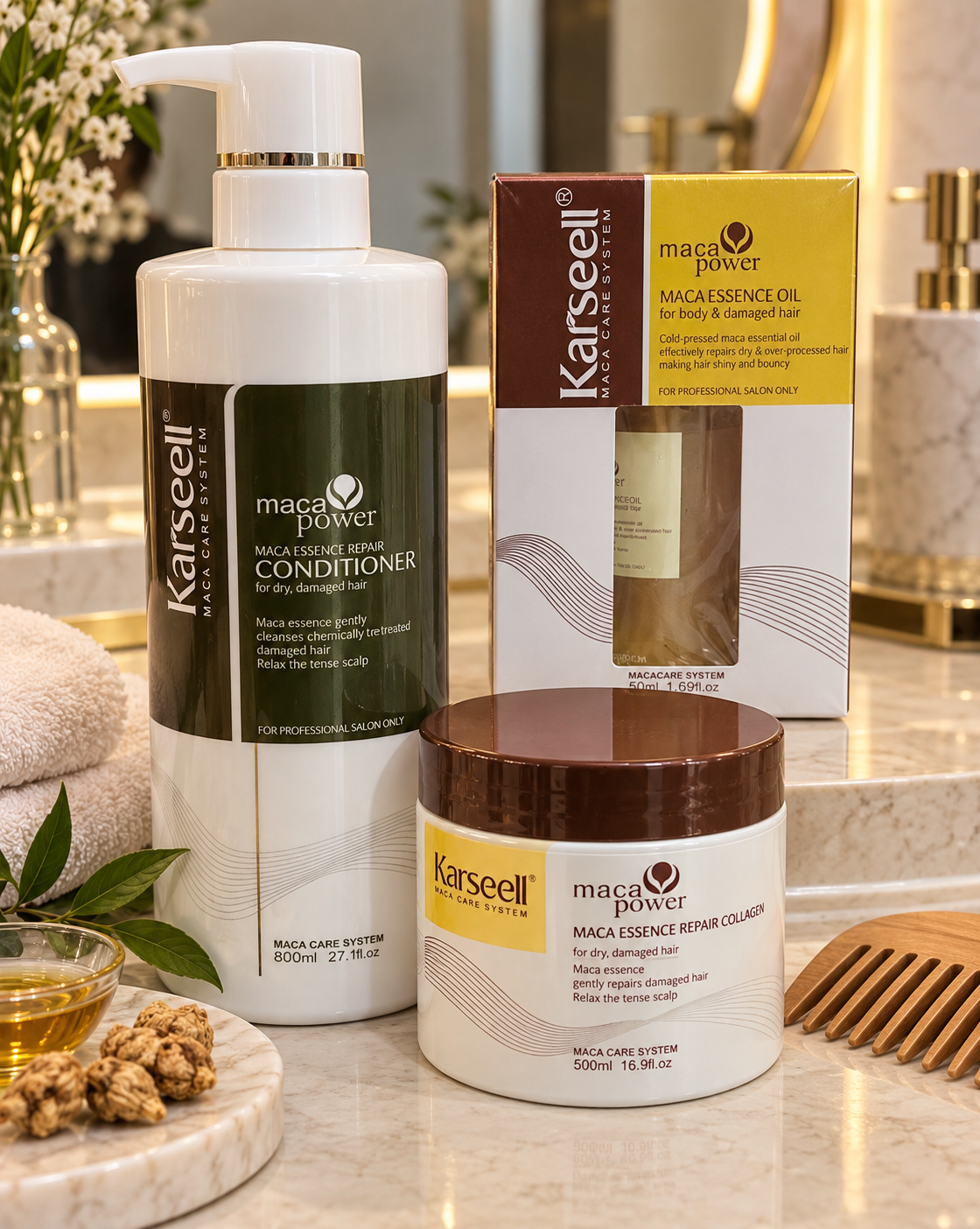 Pack Soin Cheveux Karseell Tunisie - Vue 4 Kadowet Tunisie