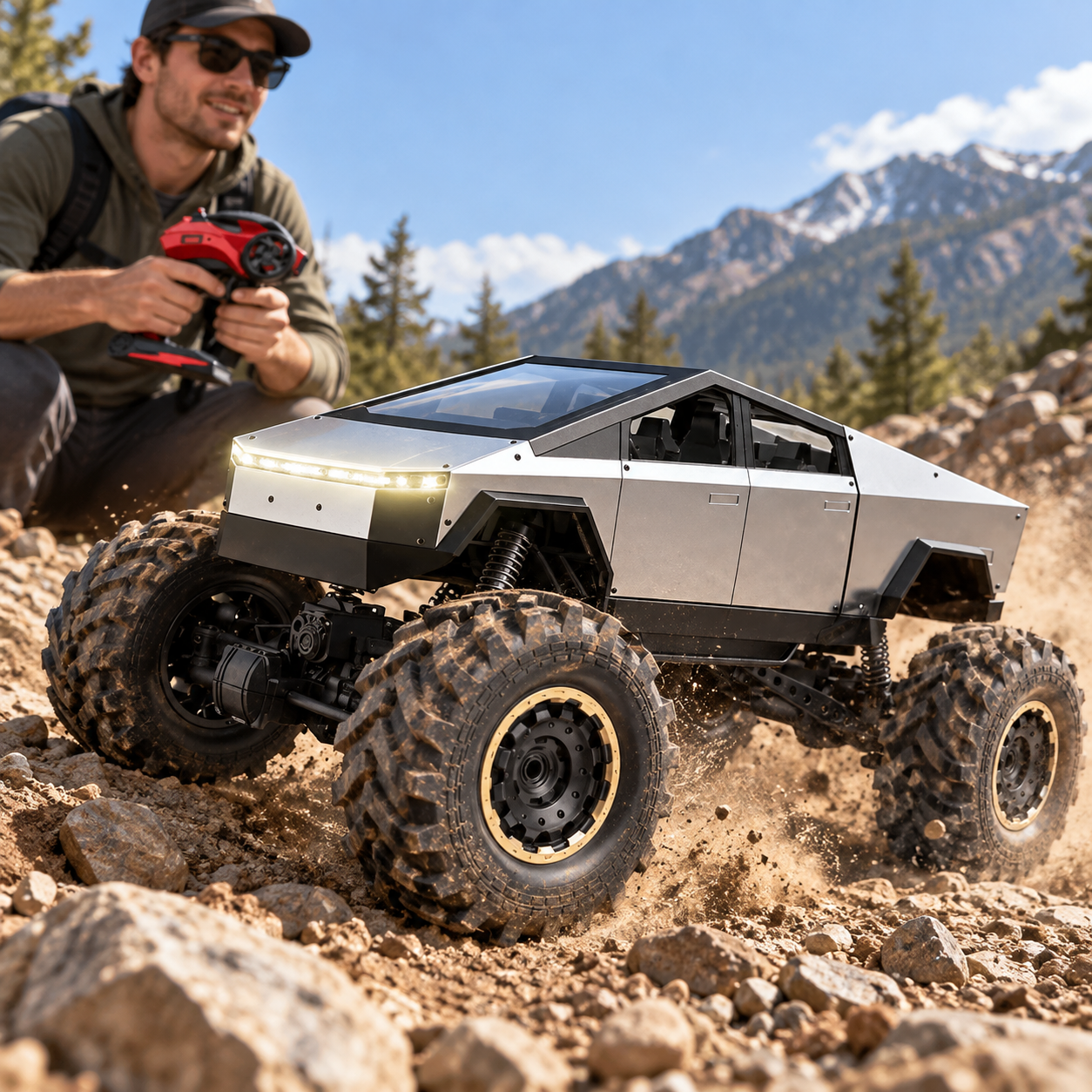 Buggy Télécommandé Tout-Terrain Monster Truck Anti-Choc avec Amortisseurs 2 Buggy Telecommande Tout Terrain Tunisie - Vue 1 Kadowet Tunisie