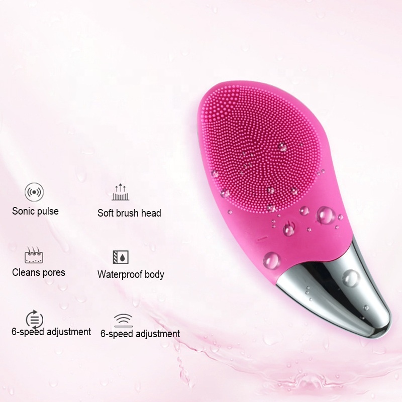 Mini-brosse nettoyante faciale en silicone