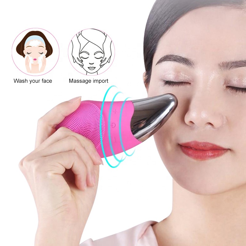 Mini-brosse nettoyante faciale en silicone