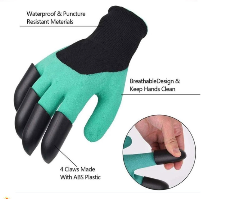 Gants de Jardinage en Latex avec Griffes
