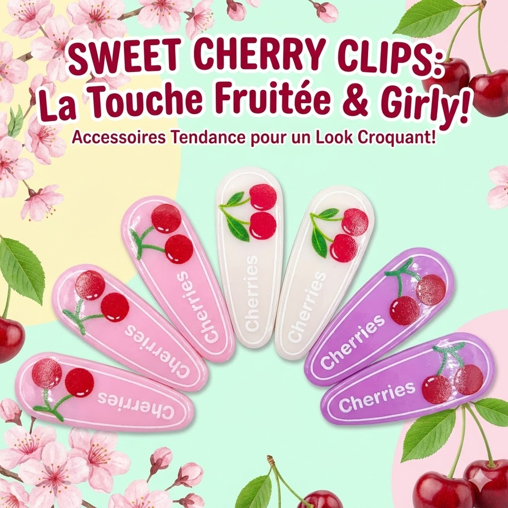 pince fille simple 12 kit à 6 pieces de chacune