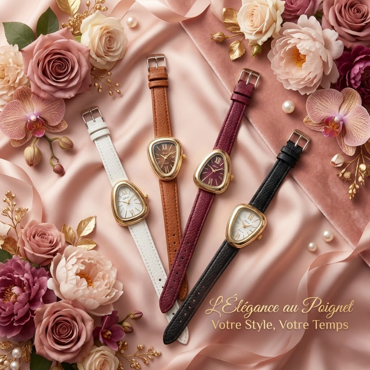 Montre femme caramelle avec coffret