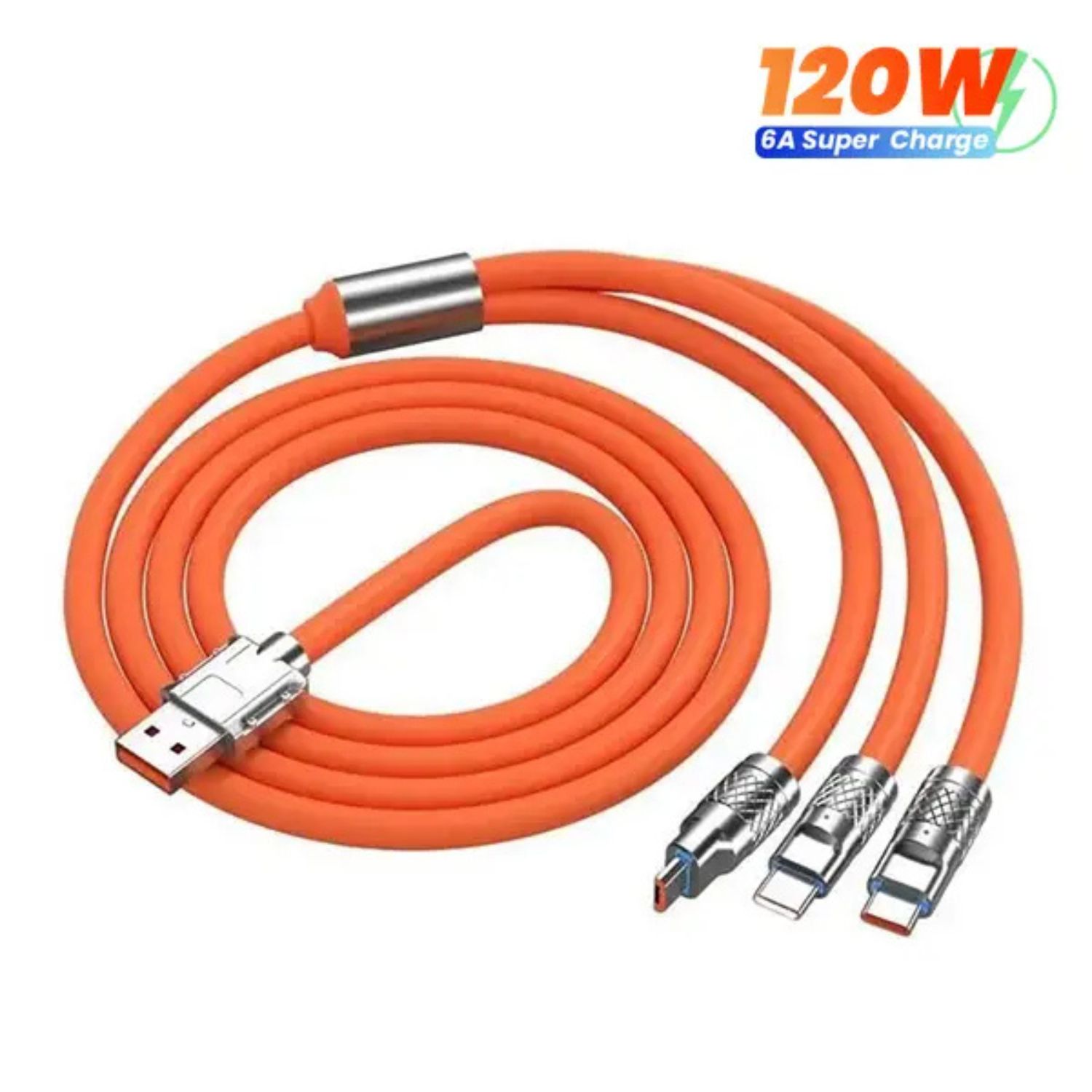 Câble de Données 3 en 1 Charge Rapide 120W