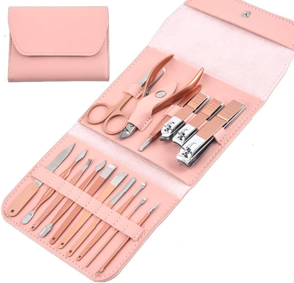 Kit de Manucure et Pédicure 16 Pièces Portable
