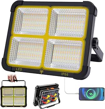 Projecteur solaire portable