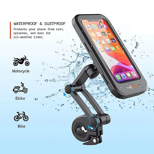 Support Téléphone Mural Étanche 100% Anti-Buée pour Douche & Bain