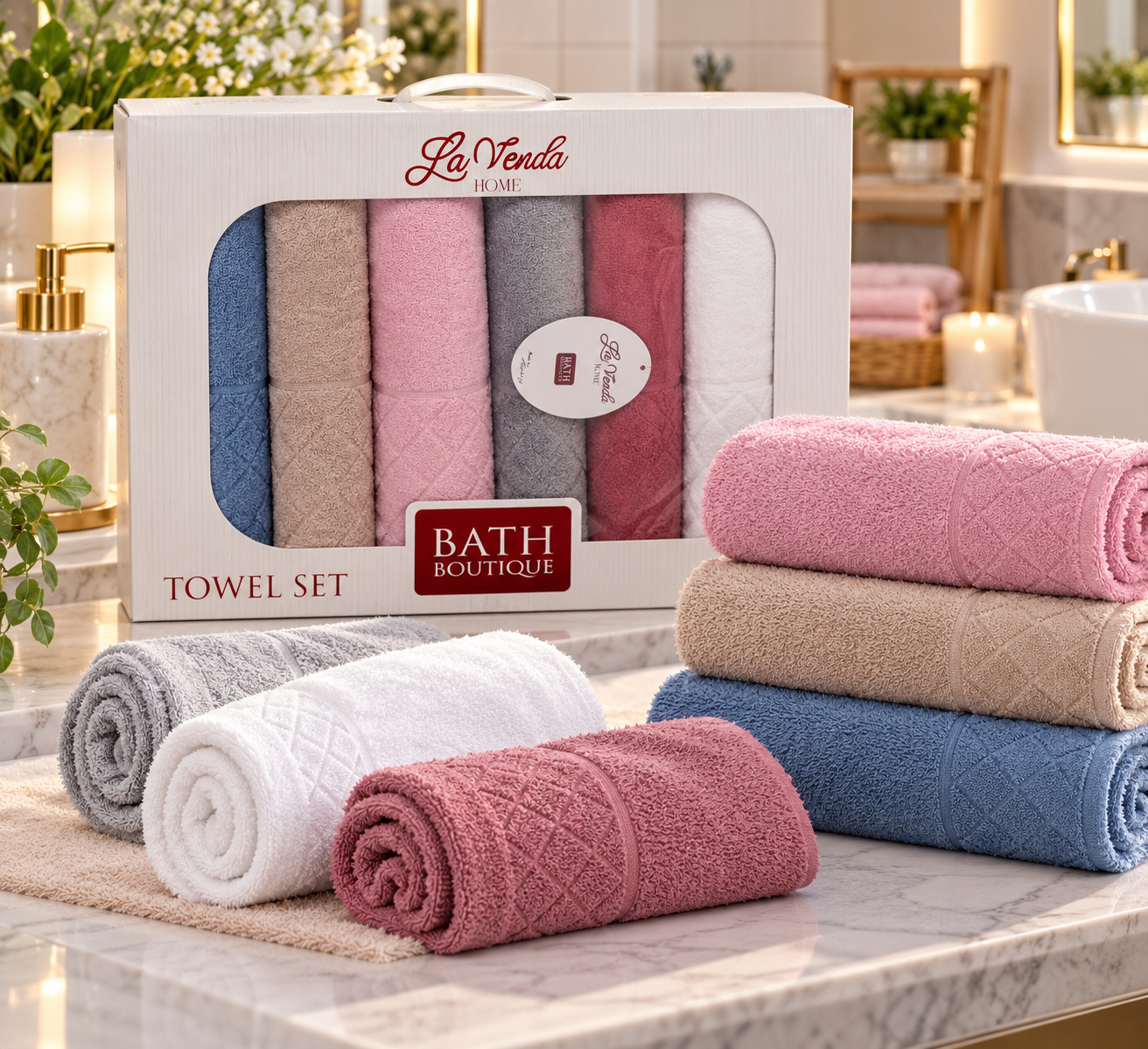 Coffret de 6 Serviettes