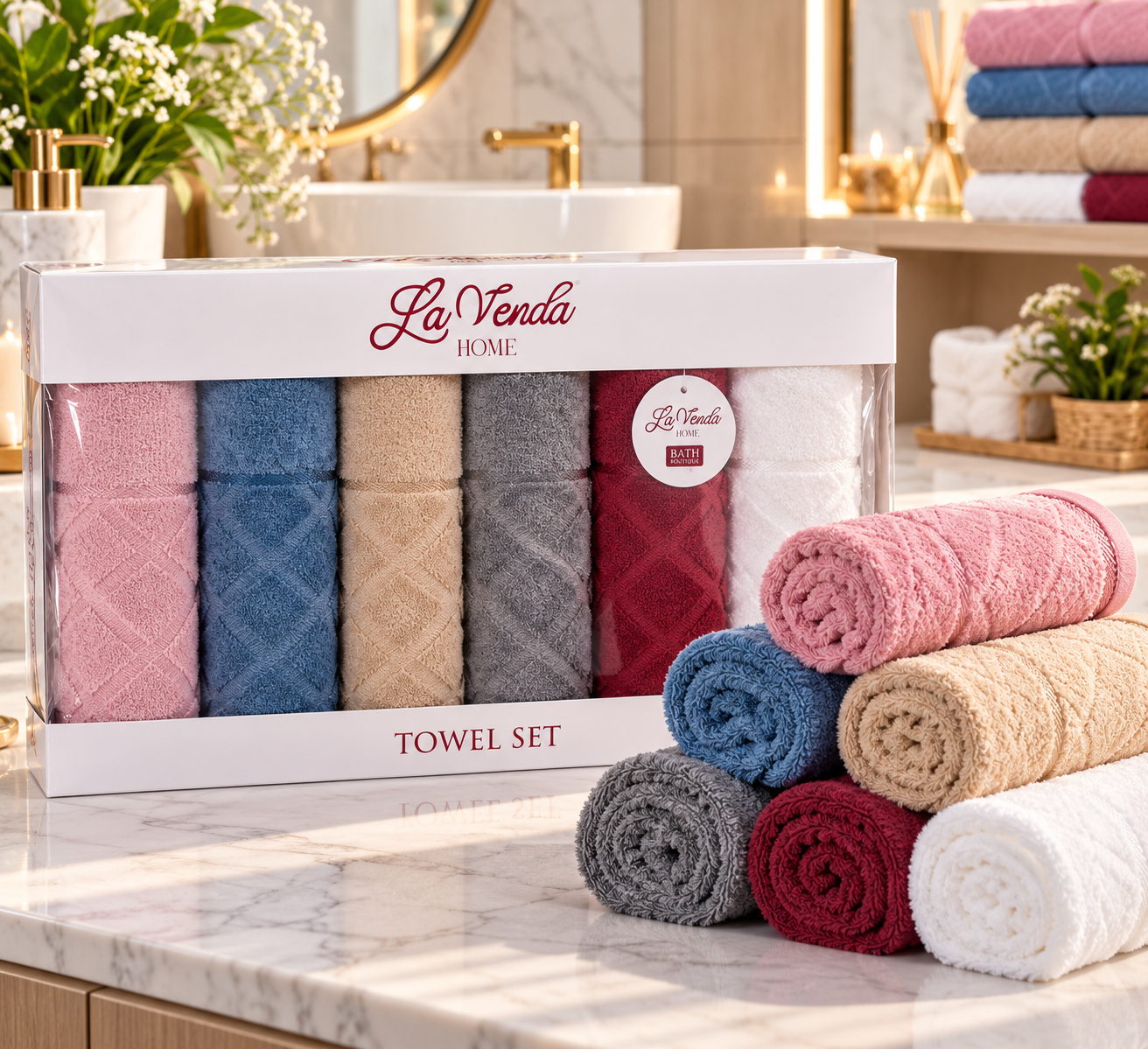 Coffret de 6 Serviettes