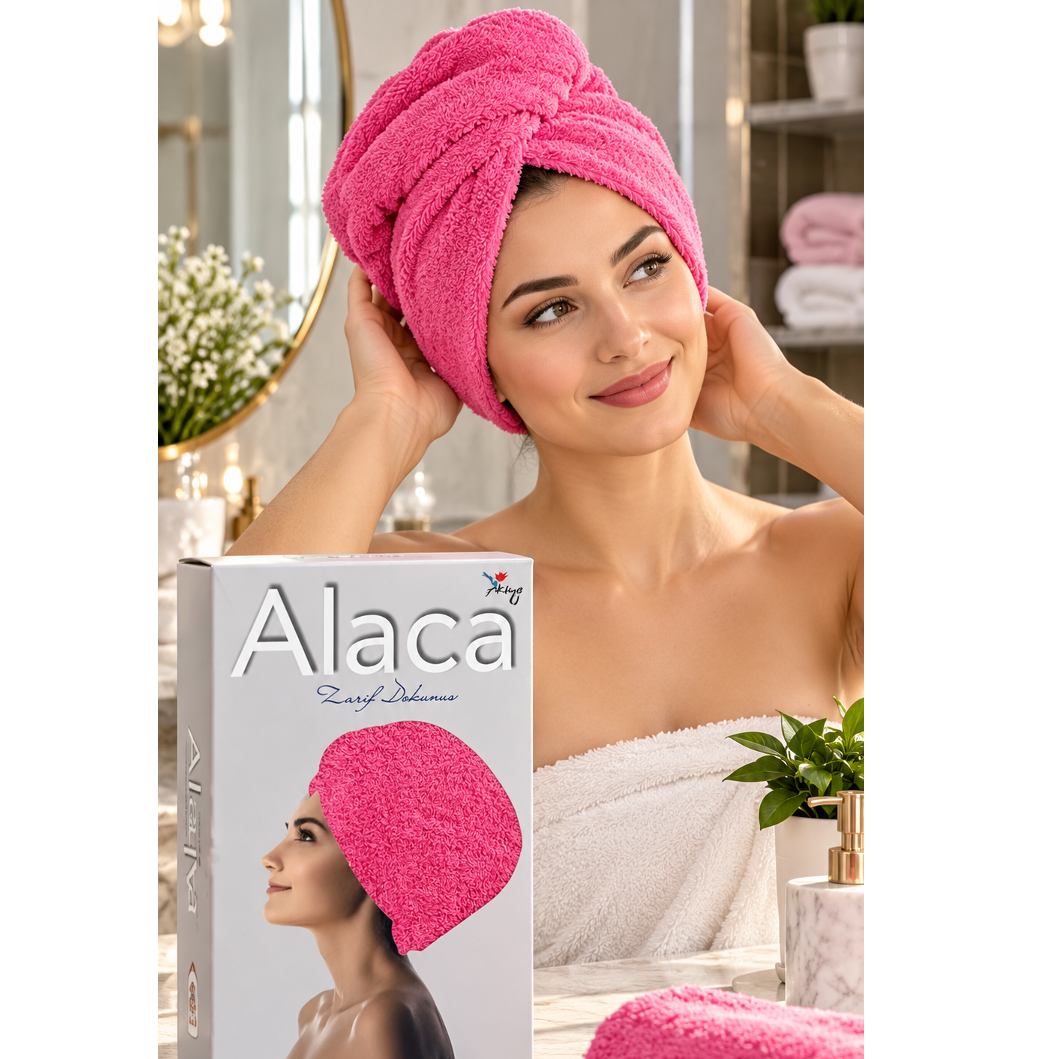 Bonnet Serviette Absorbant pour Cheveux
