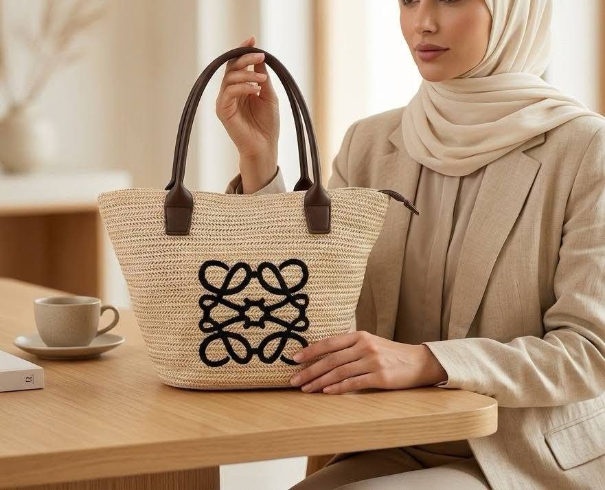Loewe Anagram Basket Bag).