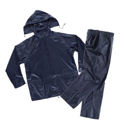 Ensemble Complet Veste & Pantalon Imperméables Coupe-Vent – Bleu Marine