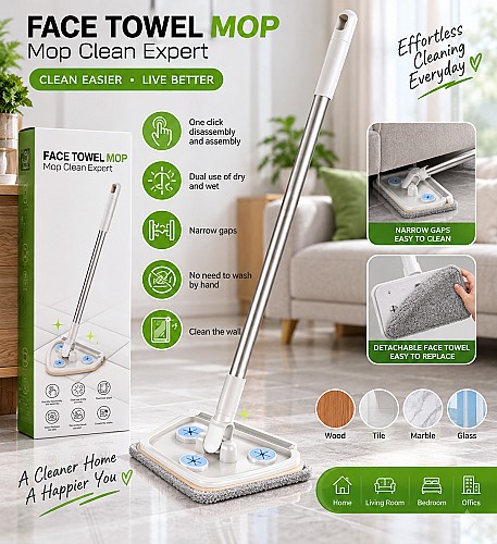 balai plat multifonction FACE TOWEL MOP