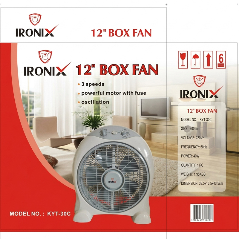 Ventilateur 12" IRONIX Box Fan
