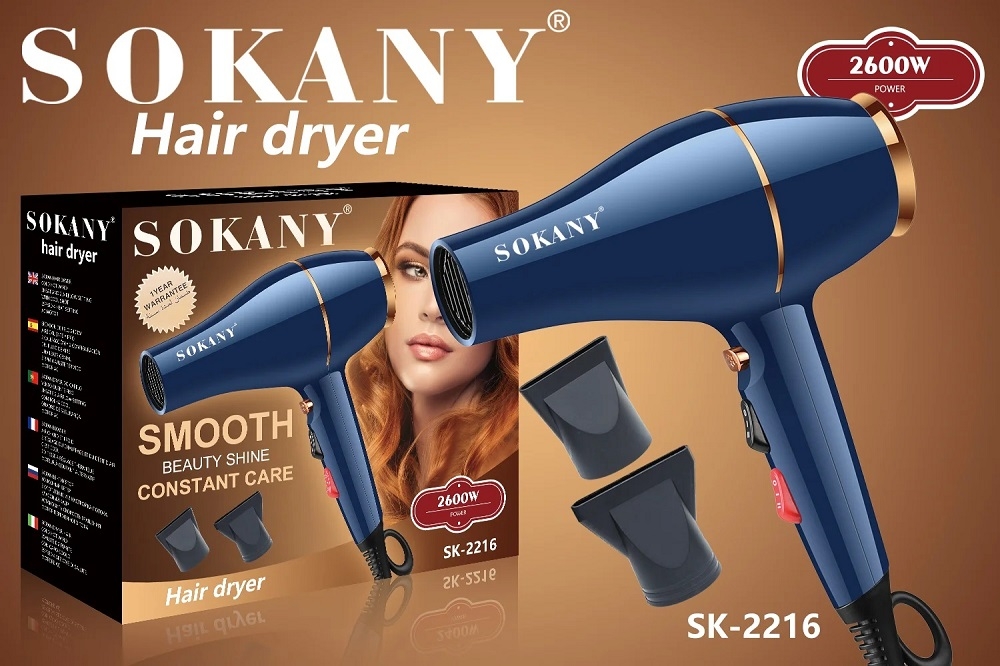 Sèche Cheveux Professionnelle 2600 W Bleu